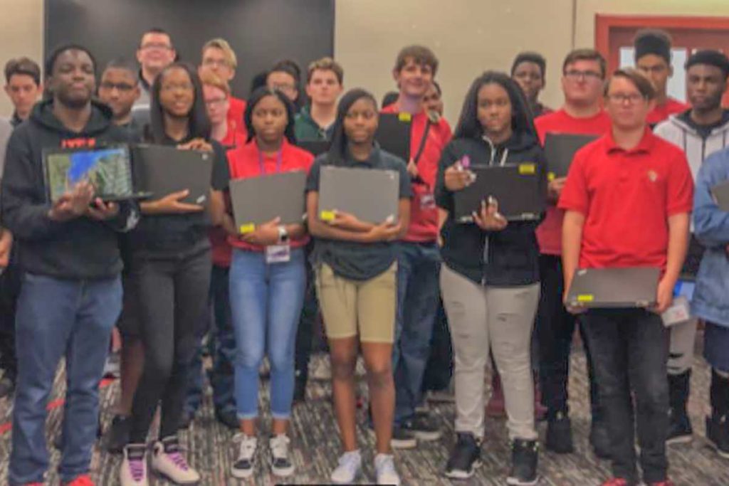 AJHS Students Receive Laptops